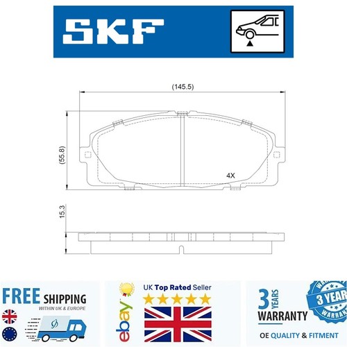 Brake pad set for - for, toyota
