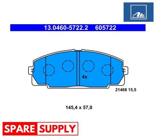 Brake pad set disc - pad, for